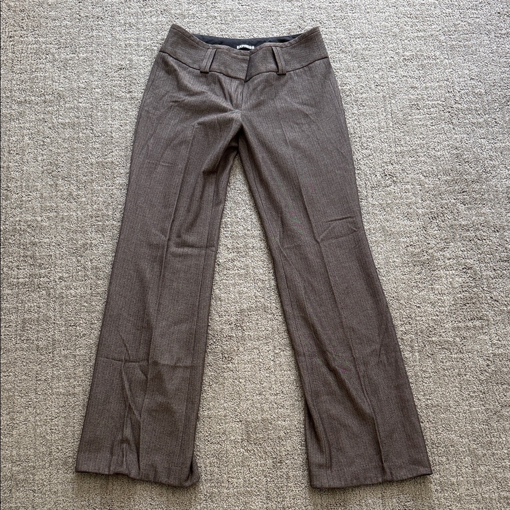 Express Editor Brown Dress Pants